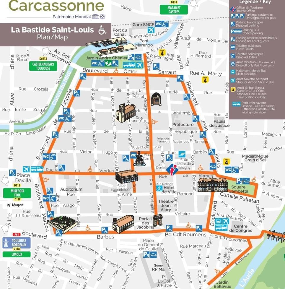 La Maison De Camille Climatisation Parking Prive Wifi Carcassonne Eksteriør billede